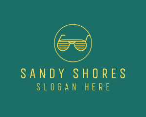 Yellow Summer Sunglasses  logo design