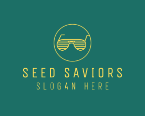 Yellow Summer Sunglasses  logo design