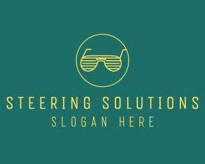 Yellow Summer Sunglasses  logo design