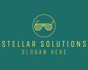 Yellow Summer Sunglasses  logo design