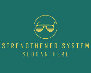 Yellow Summer Sunglasses  logo design