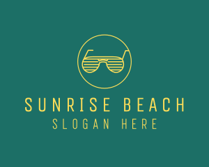 Yellow Summer Sunglasses  logo design