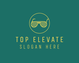 Yellow Summer Sunglasses  logo design