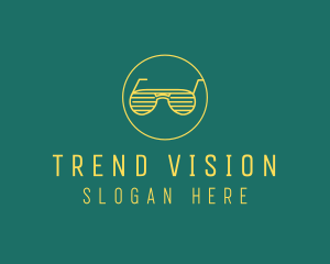 Yellow Summer Sunglasses  logo design