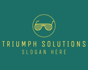 Yellow Summer Sunglasses  logo design