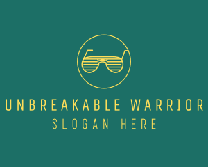 Yellow Summer Sunglasses  logo design