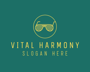 Yellow Summer Sunglasses  logo design