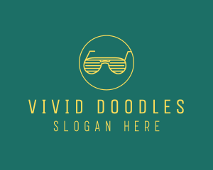 Yellow Summer Sunglasses  logo design