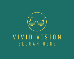 Yellow Summer Sunglasses  logo design