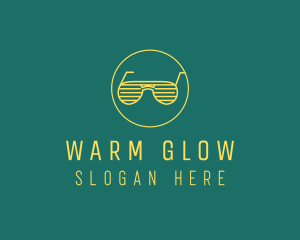 Yellow Summer Sunglasses  logo design