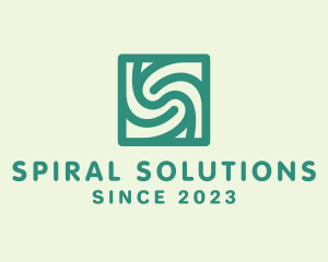 Spiral Letter S Pattern logo design