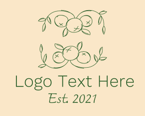 Organic Fruit Wreath logo