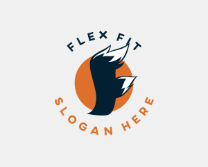 Tail Fox Letter F logo design