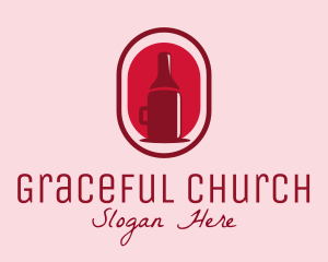 Mug Wine Bottle logo
