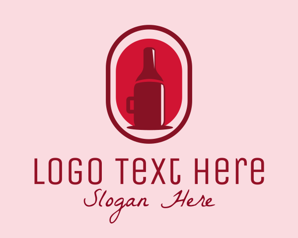 Mug Wine Bottle logo