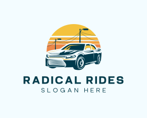 Sunset Car Ride logo design