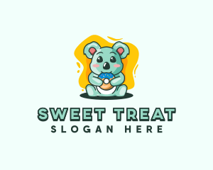 Koala Donut Food logo