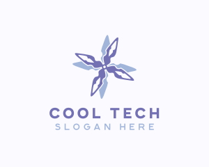 Fan Propeller Cooling logo design