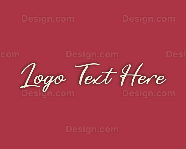 Retro Cursive Business Logo