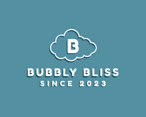 Cloud Bubble Sky Nursery  logo design