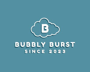 Cloud Bubble Sky Nursery  logo design