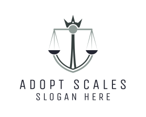 Royal Justice Scale  logo design