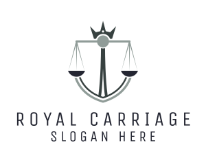 Royal Justice Scale  logo design