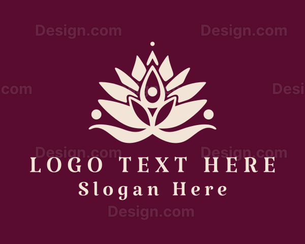 Human Lotus Petals Logo