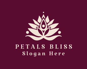 Human Lotus Petals  logo design