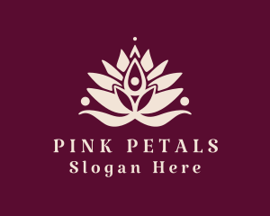 Human Lotus Petals  logo design