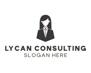 Woman Business Supervisor logo design