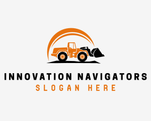 Wheel Loader Construction Logo