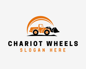 Wheel Loader Construction logo design