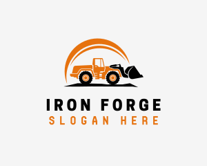 Wheel Loader Construction logo design