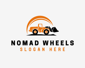 Wheel Loader Construction logo design