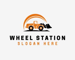 Wheel Loader Construction logo
