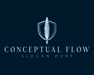 Feather Quill Shield logo