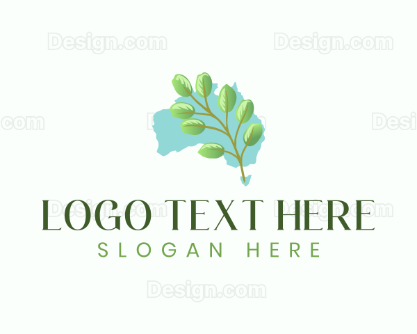 Eucalyptus Leaf Botany Logo