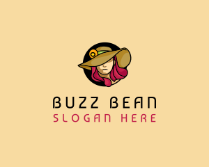 Female Hat Fashion logo design