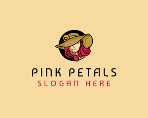 Female Hat Fashion logo design