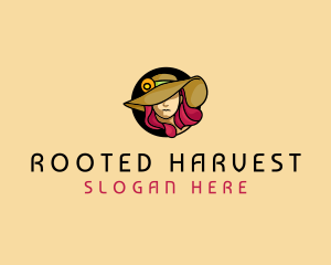 Female Hat Fashion logo design