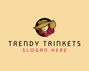 Female Hat Fashion logo