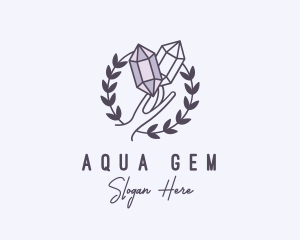 Crystal Gem Hand logo design