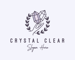 Crystal Gem Hand logo design