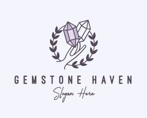 Crystal Gem Hand logo design