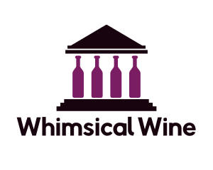 Legal Wine Bottle Building logo design