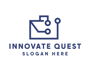 Innovations Circuit Briefcase logo design