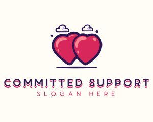 Heart Love Care  logo design