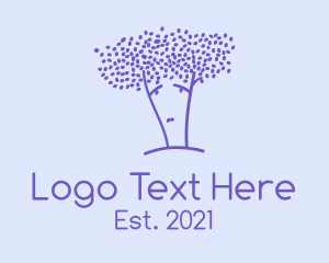 Sad Purple Tree logo