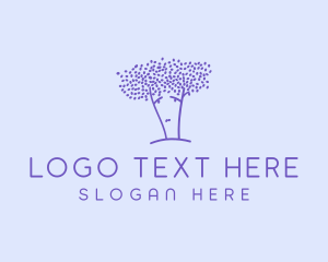 Sad Purple Tree logo